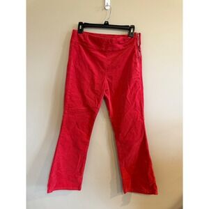 Free People Red Corduroy Flare Pants Women's Size Small Bootcut Casual